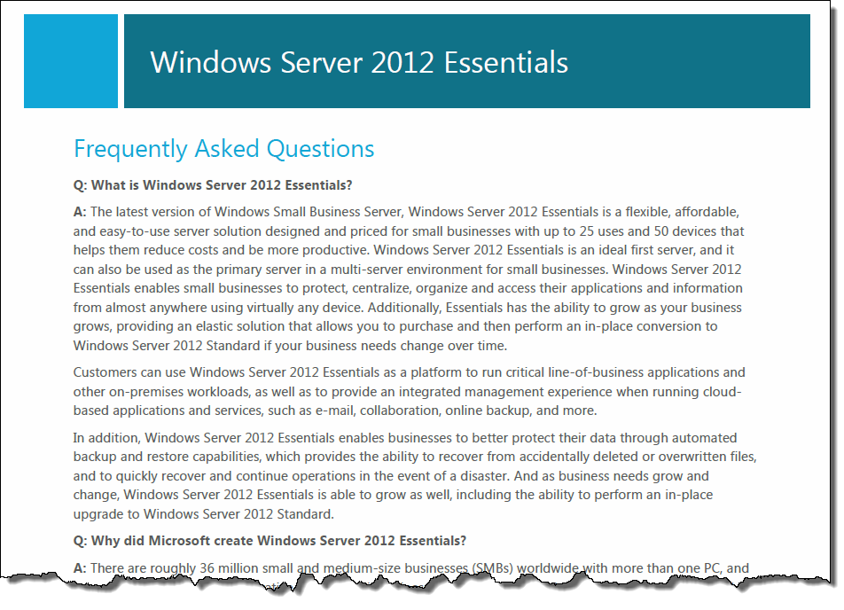 Windows Server 2012 Essentials Documentation 9187