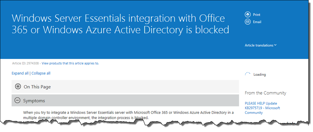 Ws2012 R2 Essentials Now Supports Office 365 And Azure Ad With Multiple 3202